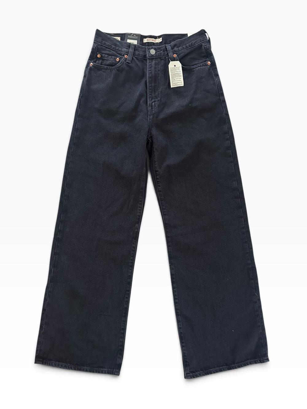 Levi’s Ribcage Wide Leg Women's Jeans No Stretch: Rosie Posie Black Size 29 NWT